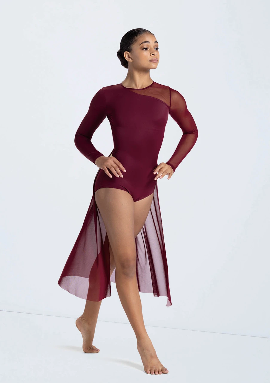 Weissman Long Sleeve Back Panel Leotard - Image 4