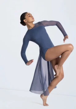 Weissman Long Sleeve Back Panel Leotard