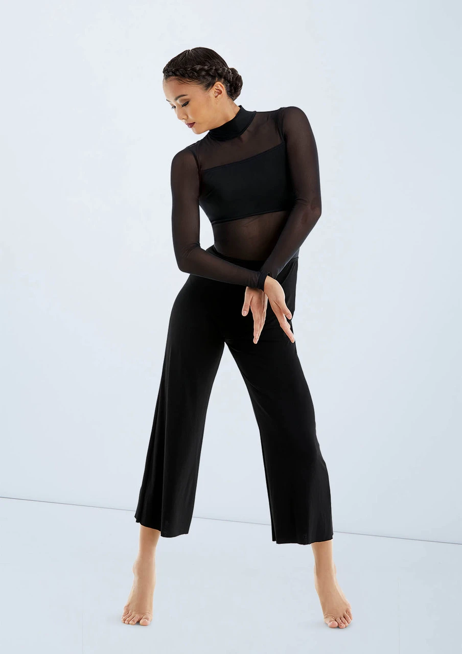 Weissman Culotte Unitard With Mesh - Image 6