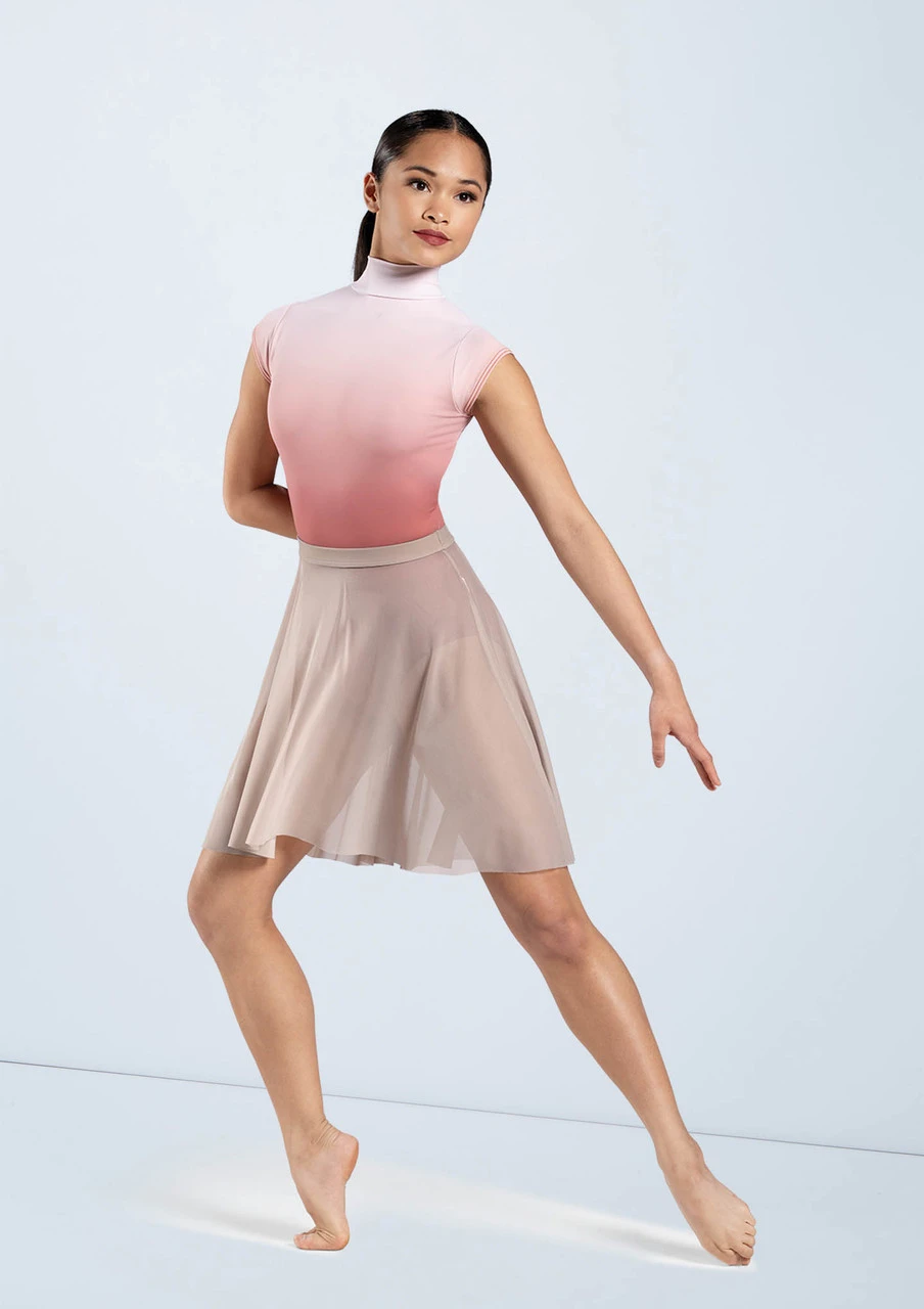 Weissman Printed Cap Sleeve Leotard - Image 7