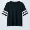 Weissman Striped Sleeve Crewneck Tee