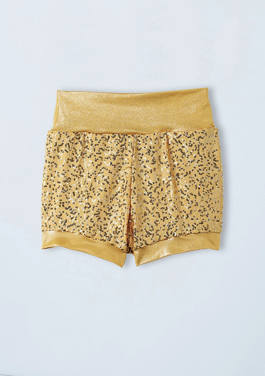Weissman High Waist Sequin Shorts