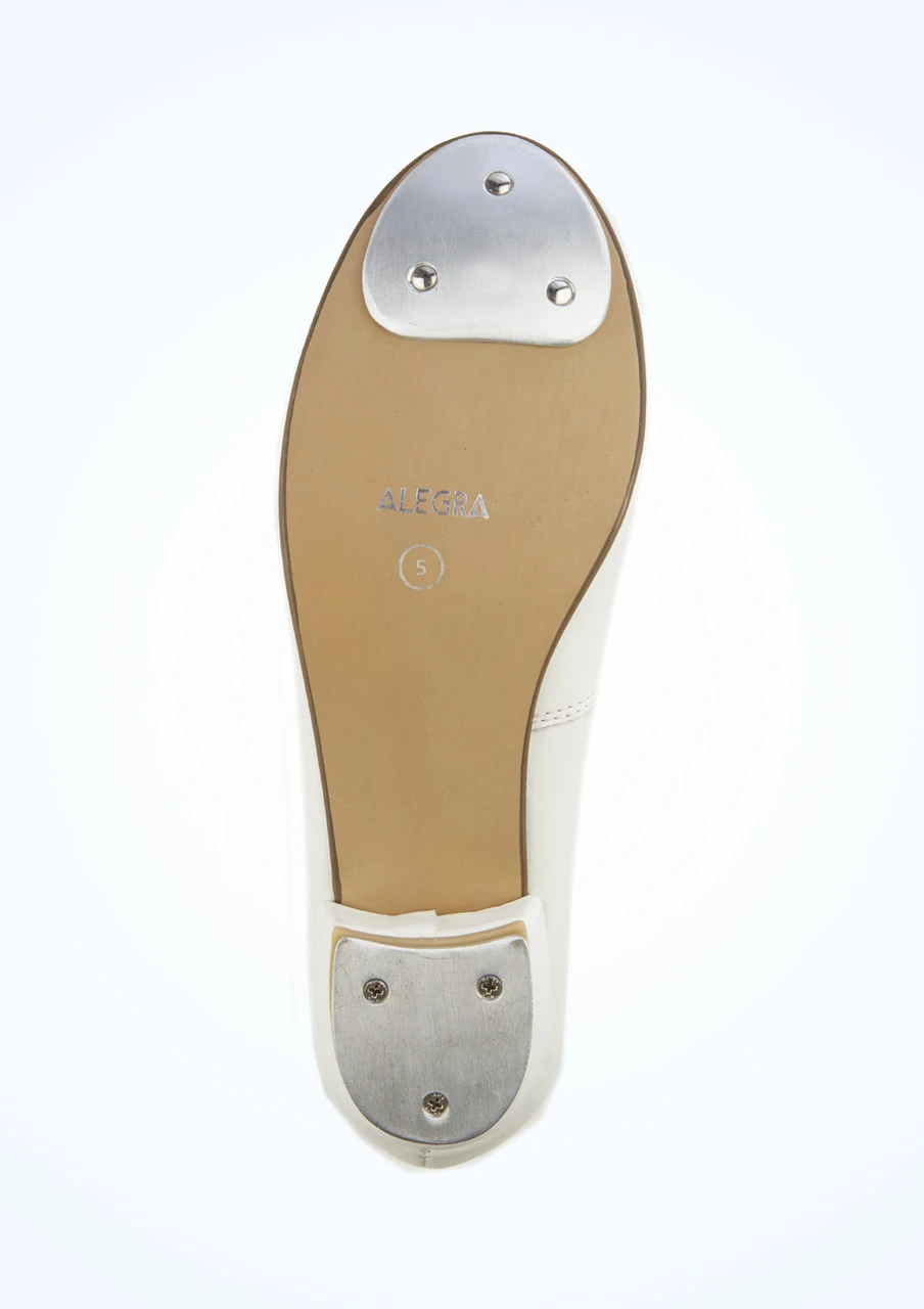 Alegra Tie Front Tap Shoe - White - Image 4