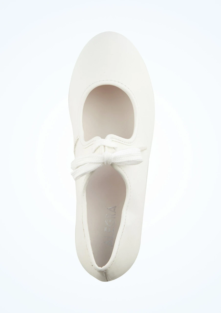 Alegra Tie Front Tap Shoe - White - Image 3