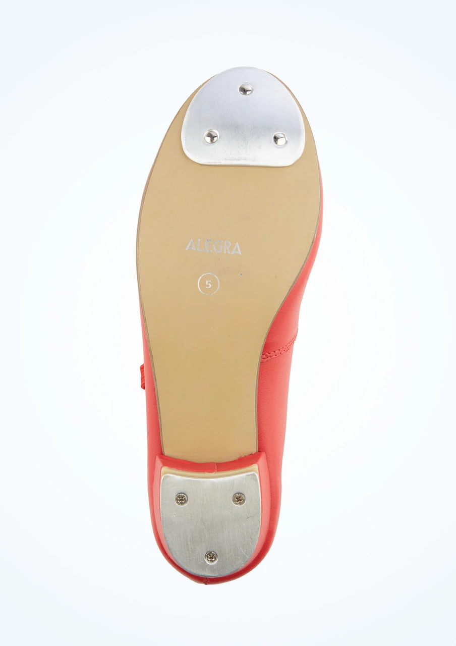 Alegra Tie Front Tap Shoe - Red - Image 3
