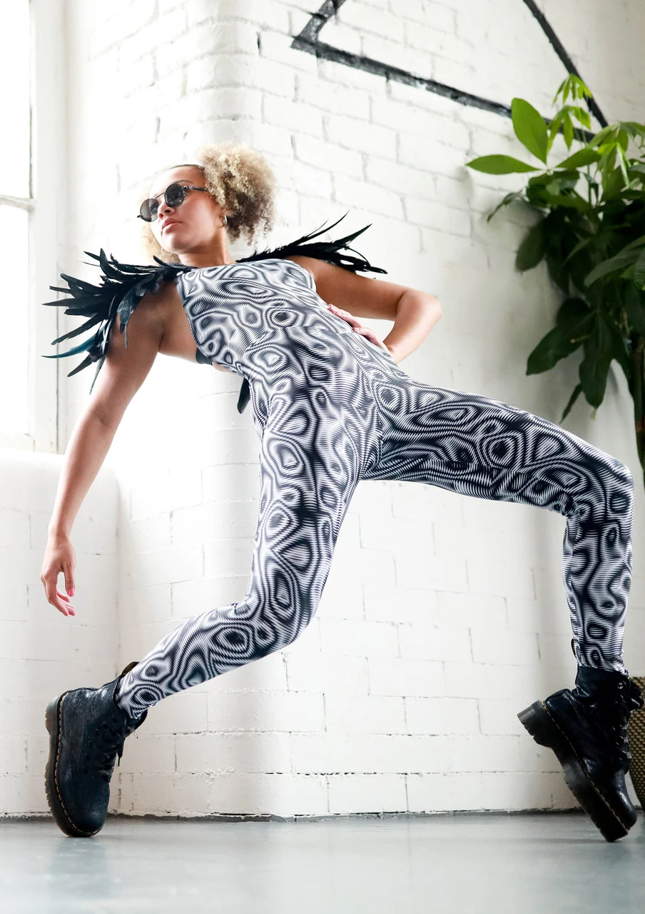 Move Dance Onyx Cross Back Unitard - Dimensions - Image 6