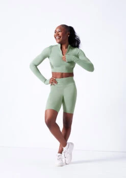 Move Dance Orianna Seamless Zip Crop Top